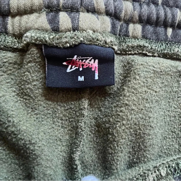 Stussy Green Camouflage Ankle Elastic Sweatpants PP - Picture 8 of 8